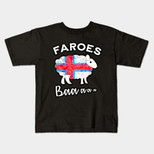 Faroes Flag Sheep Kids T-Shirt